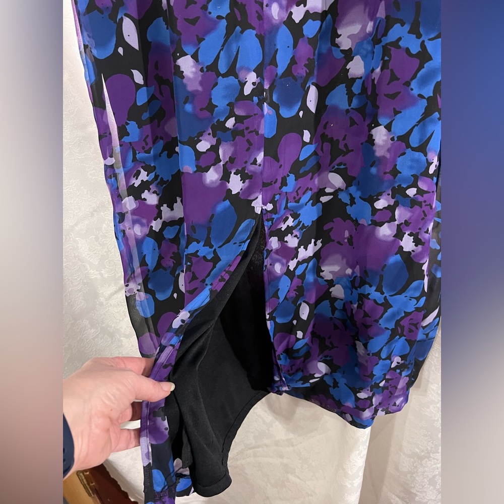 NWT  R & K Dress with sheer blouse size 18 $70 - Picture 3 of 12